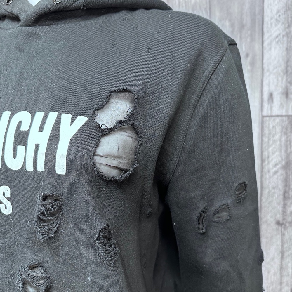 Givanchy Paris Destroyed Logo Print Sweatshirt [1298] - Picture 8 of 16